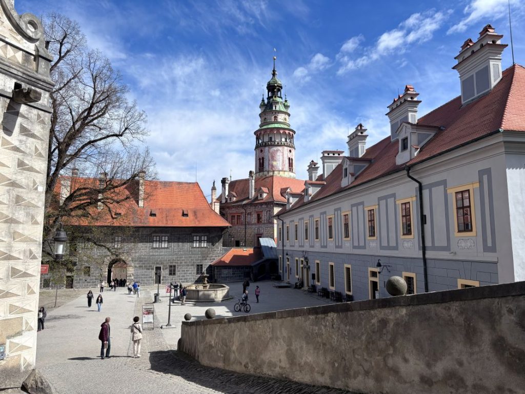 Cesky Krumlov Castle Courtyard