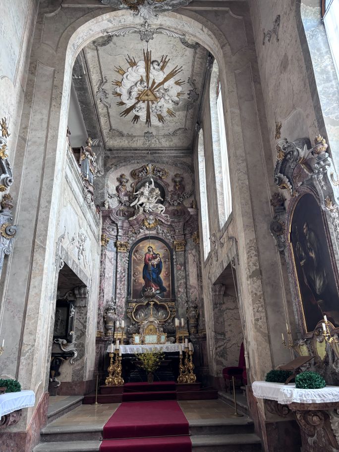 St George Chapel inside Cesky Krumloc Castle