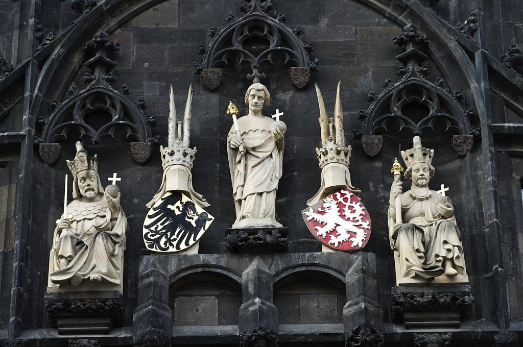 Statues on Old Town Bridge Tower
