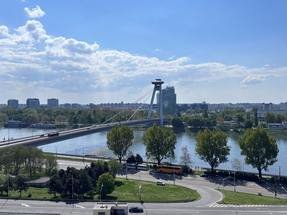 UFO Tower Bratislava as seen from castle