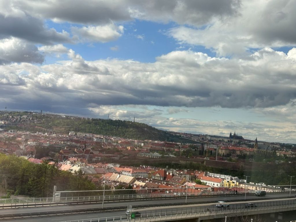 View from my room at Grand Hotel Prague Towers