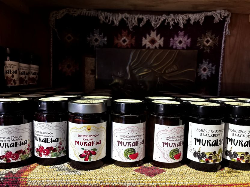 Murabba and jam bottles