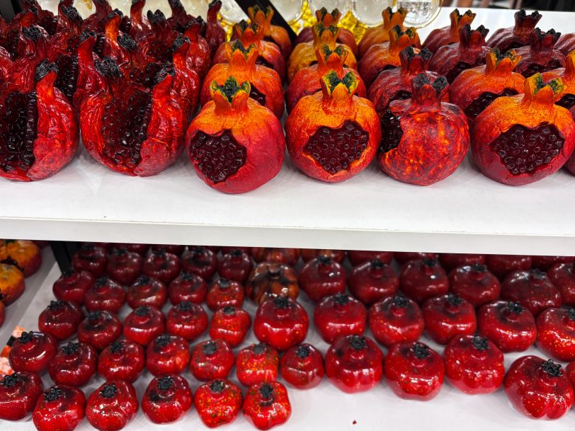 Pomegranate paper weights